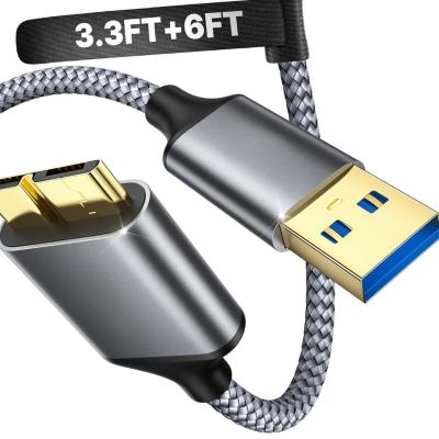 USB A Male to Micro B Hard Drive Cable