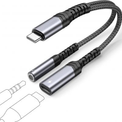 USB C to 3.5mm audio jack and Charger Adapter