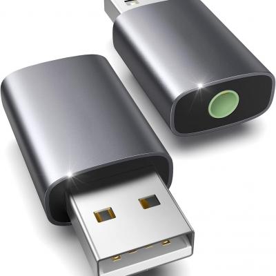 USB to 3.5mm Jack Audio Adapter