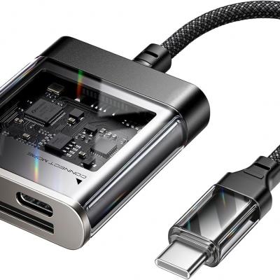 3-in-1 USB C SD Card Reader