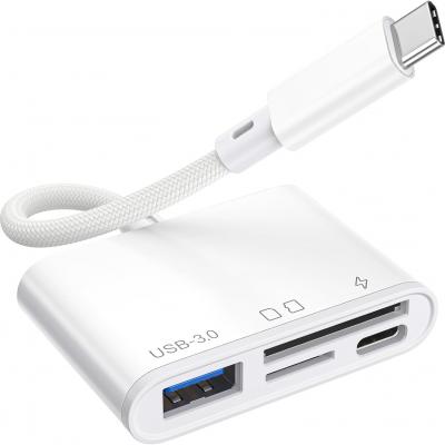 4-in-1 USB C SD Card Reader