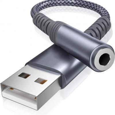 USB to 3.5mm Jack Audio Adapter